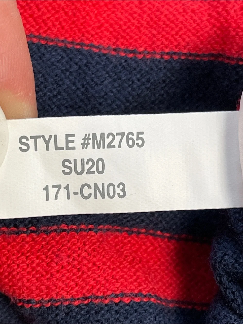 J Crew Cotton Red Navy Patriotic Stripe V Neck Cardigan Sweater Sz XL